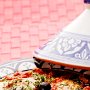 トマトと牛ひき肉のタジン